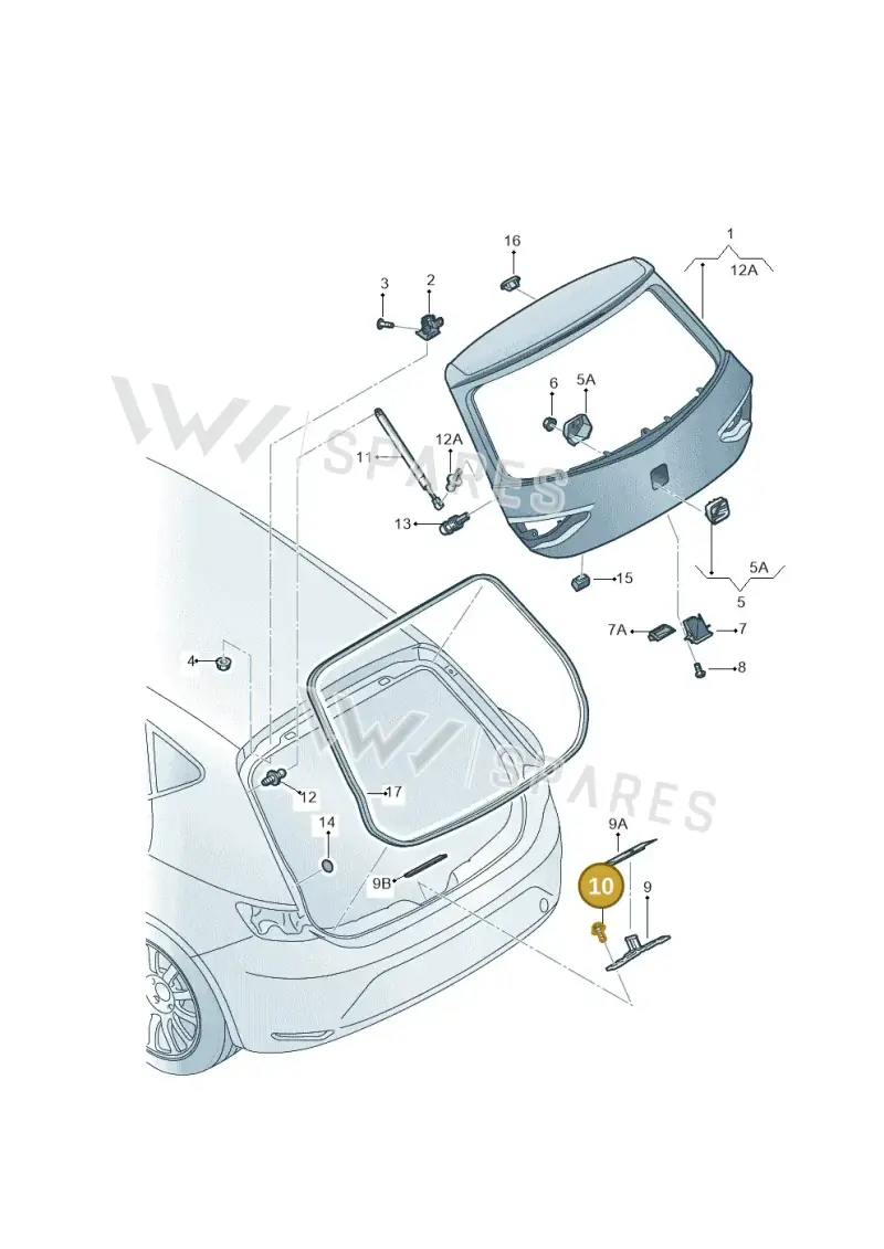 N91163401 — SEAT Leon ST (2016-2020) diagram 754827000, position 10