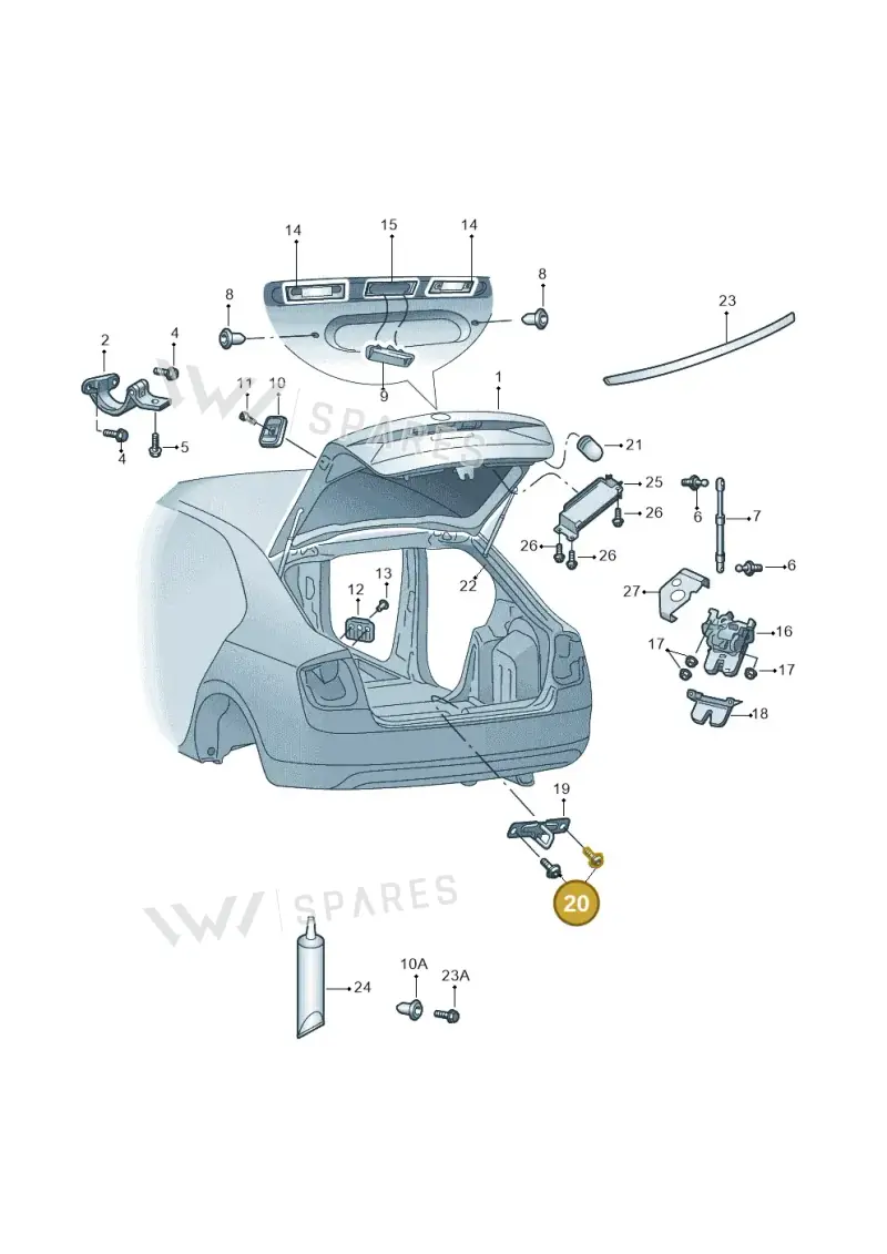 N91163401 — Skoda Octavia (2017-2020) diagram 805827010, position 20