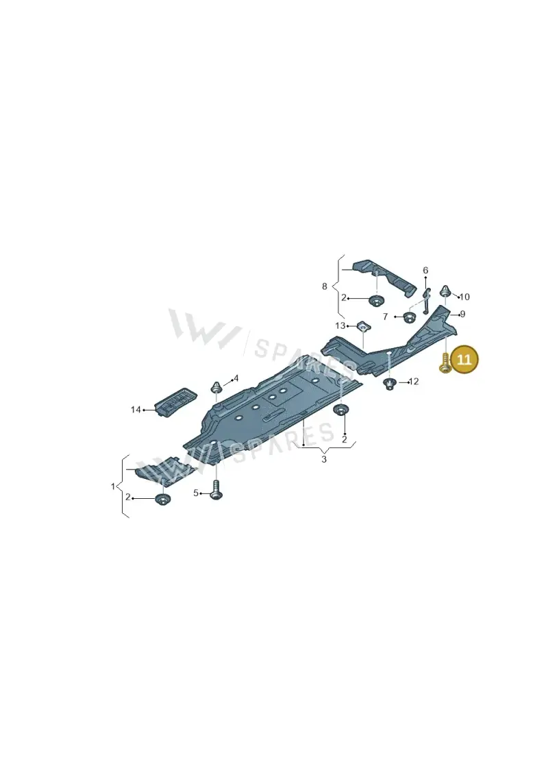 N91163901 — Audi RS4 Avant (2017-2025) diagram 438825000, position 11