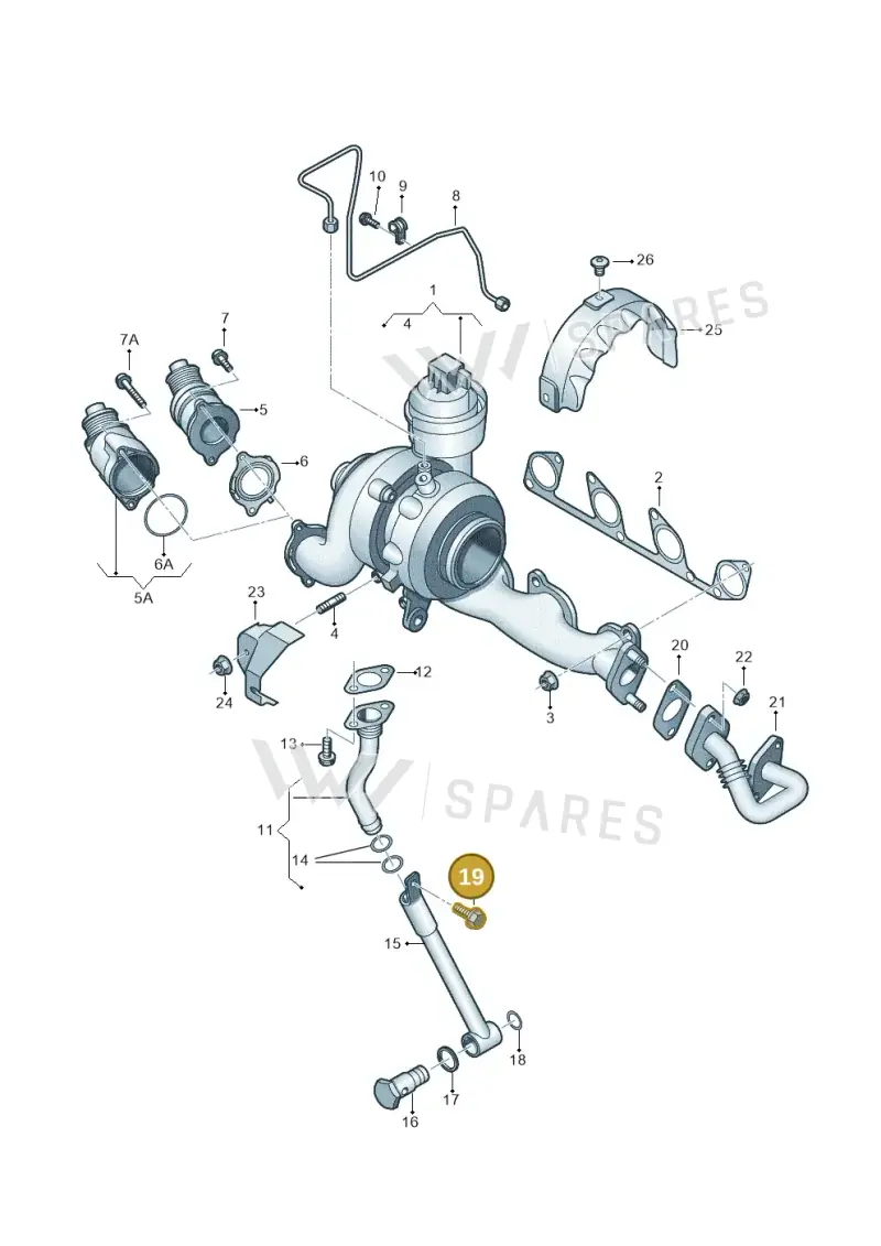 N91164101 — Volkswagen Golf (2011-2013) diagram 634145600, position 19