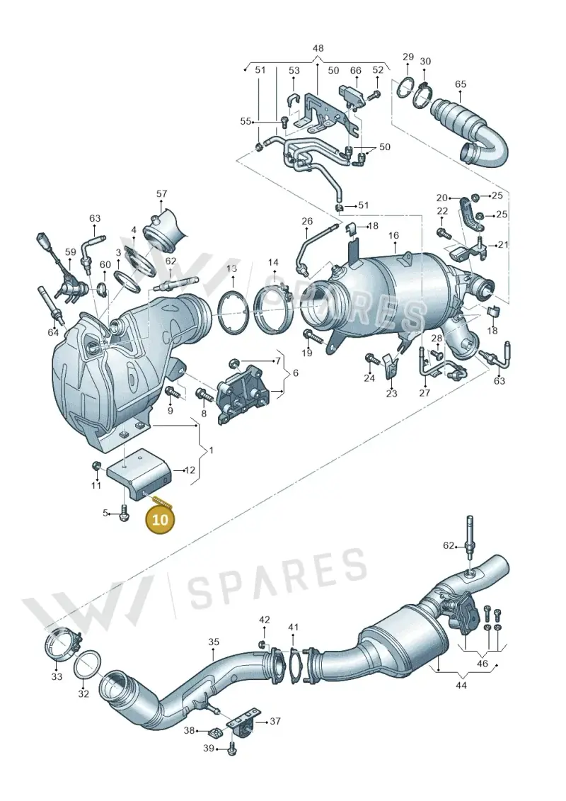 N91170002 — Audi A6 (2018-2025) diagram 848253070, position 10