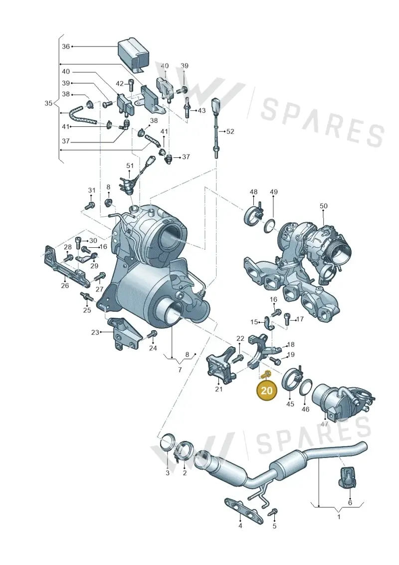N91174401 — Volkswagen Arteon (2017-2023) diagram 793253440, position 20