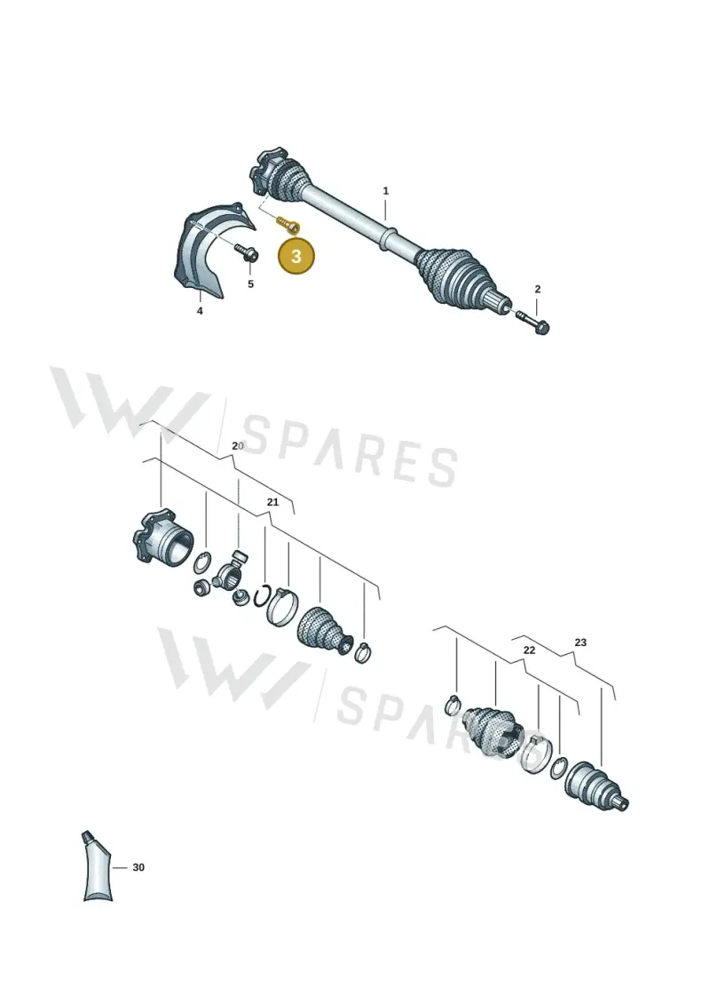 N91175601 — Volkswagen Touareg (2017-2023) diagram 439407025, position 3