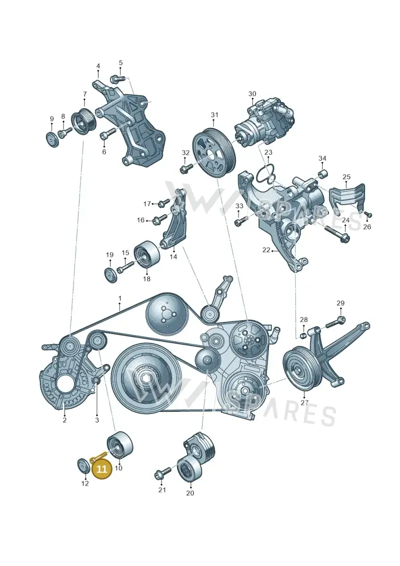 N91179301 — Volkswagen Amarok twin cab (2022-) diagram 894903800, position 11