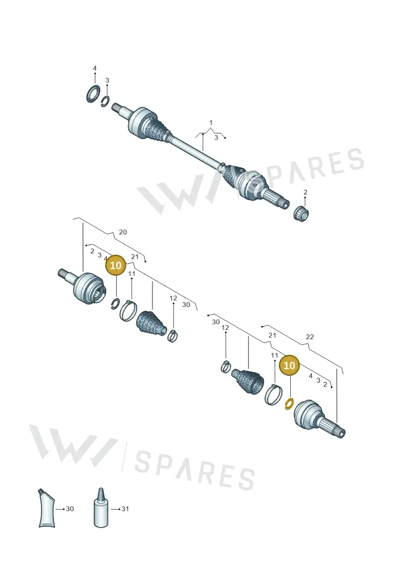 N91181201 — Audi Q7 qu. 3.0 TDI (2009-2015) diagram 693501100, position 10