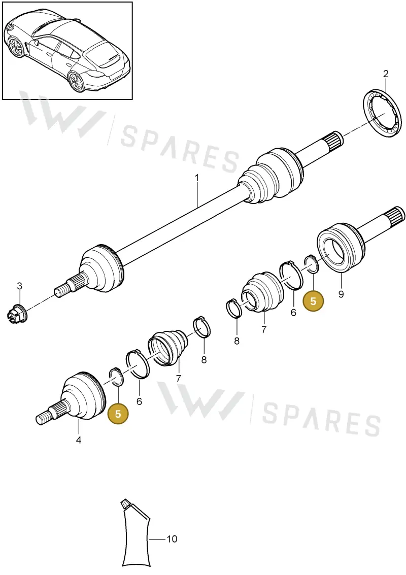 N91181201 — Porsche Panamera (2009-2016) diagram p35501040, position 5
