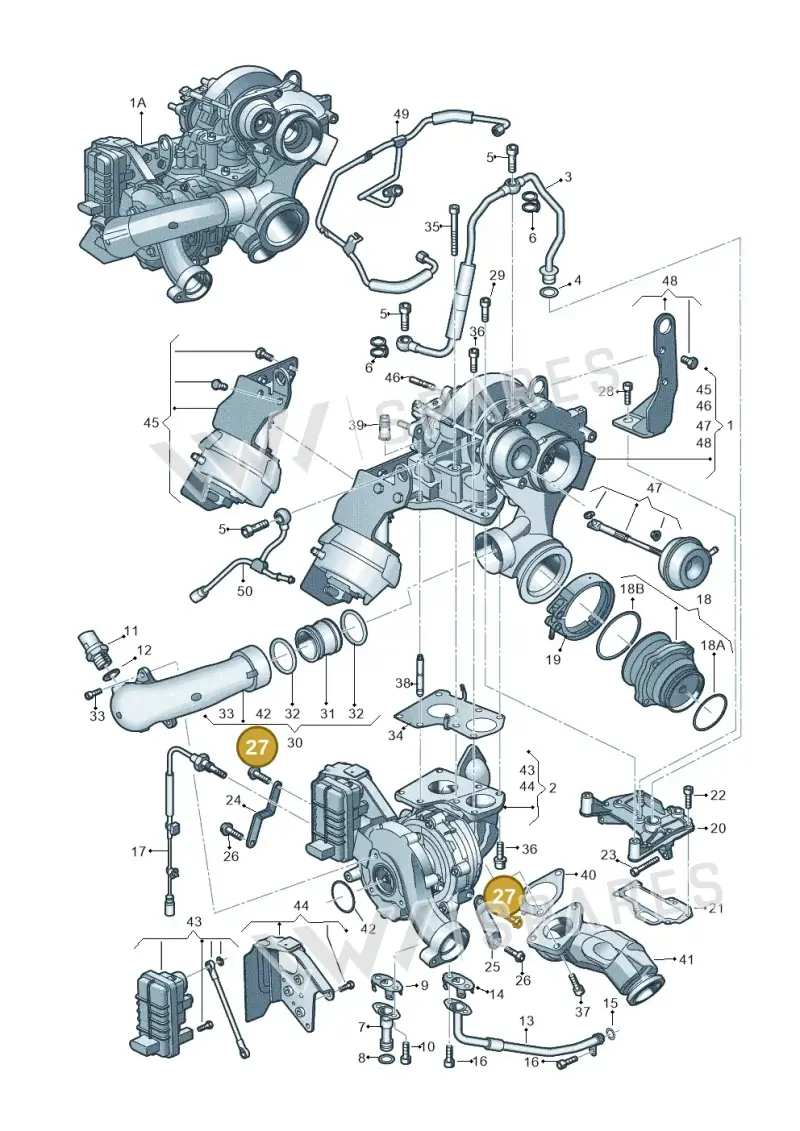 N91183401 — Audi A7 Sportback (2014-2018) diagram 717145330, position 27