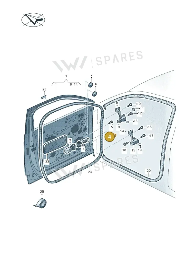 N91189701 — Volkswagen Touareg (2017-2023) diagram 439831000, position 4