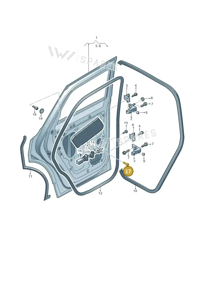 N91189701 — Volkswagen Touareg (2017-2023) diagram 439833010, position 17