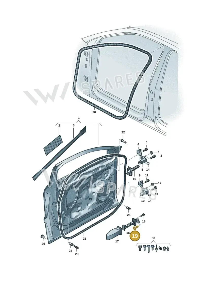 N91189702 — Audi Q6 e-tron (2023-2025) diagram f5s831010, position 19