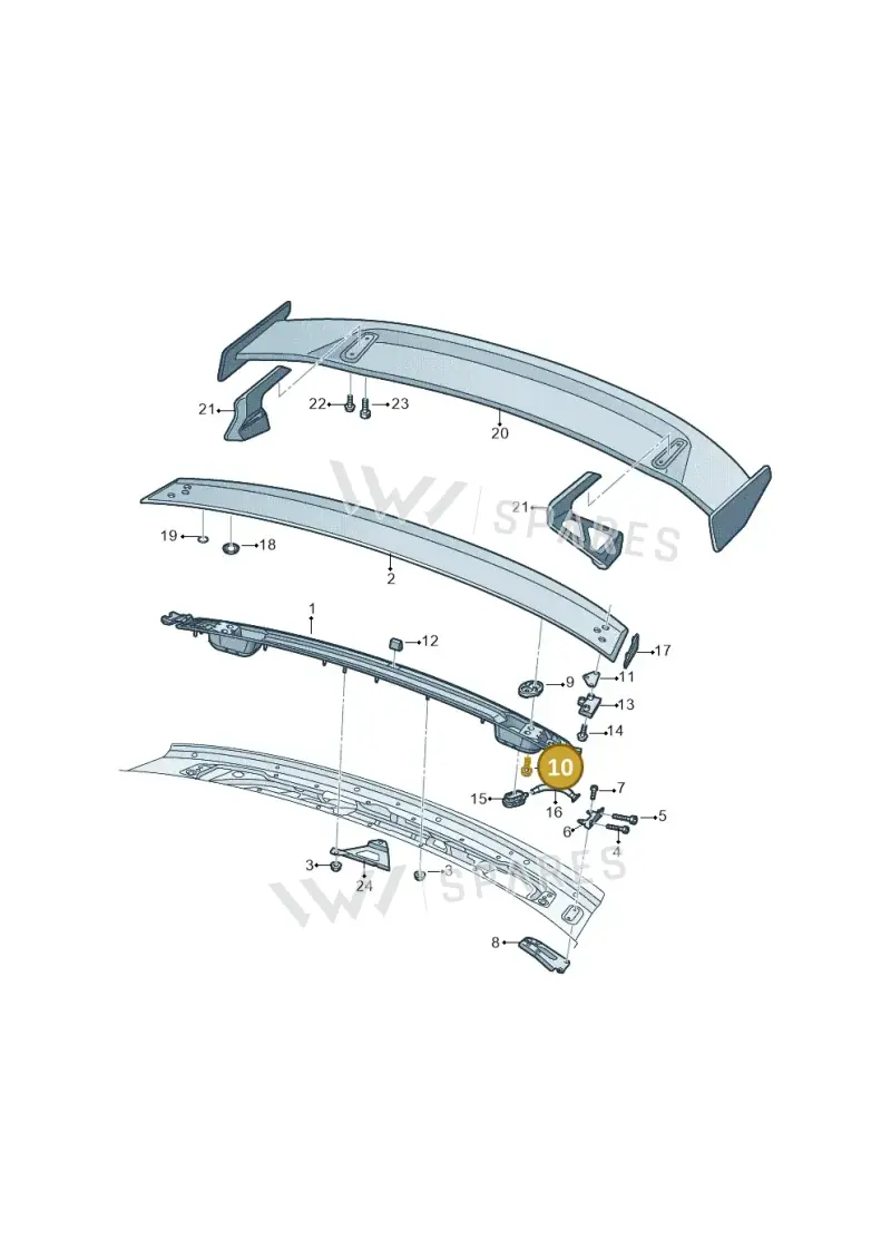 N91190002 — Audi TT RS (2016-2023) diagram 898827080, position 10
