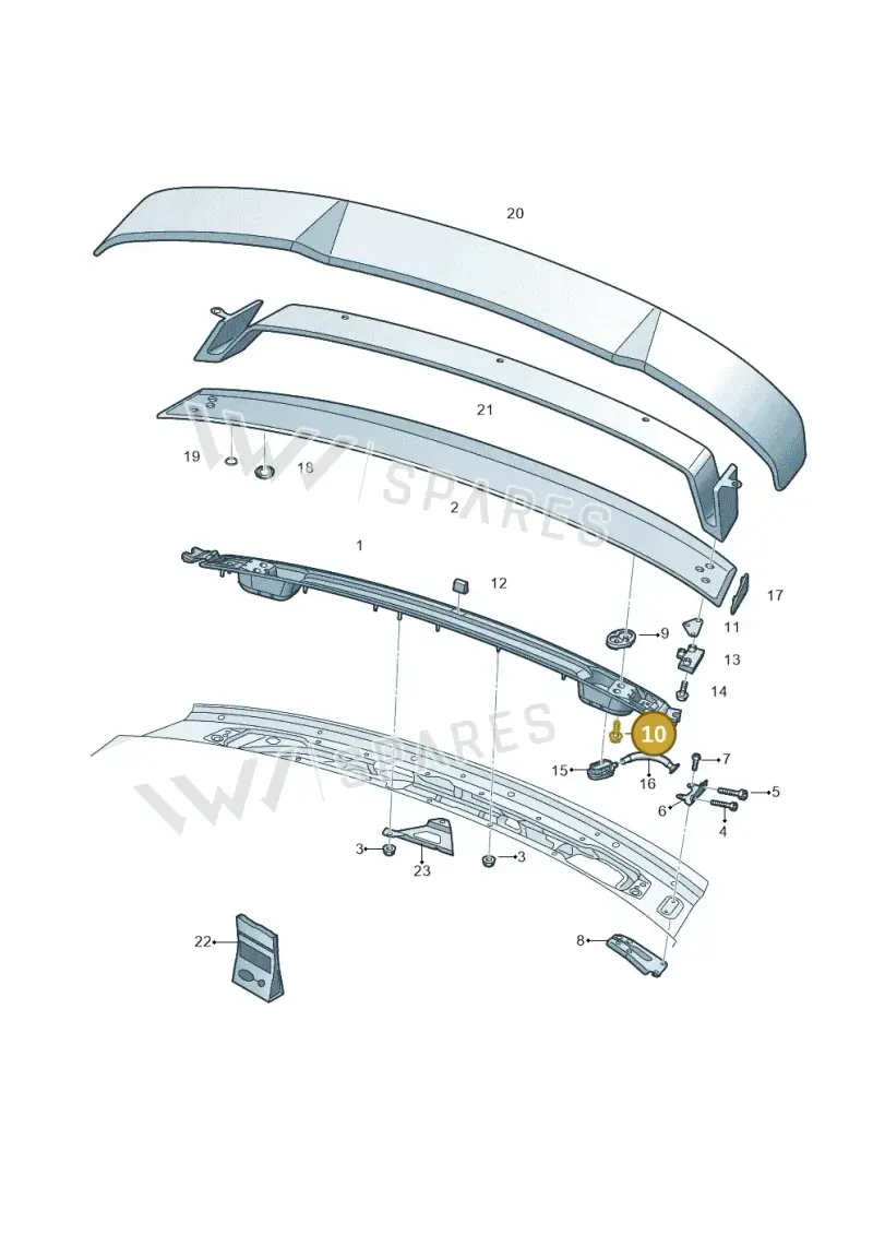 N91190002 — Audi TT RS (2016-2023) diagram 898827600, position 10