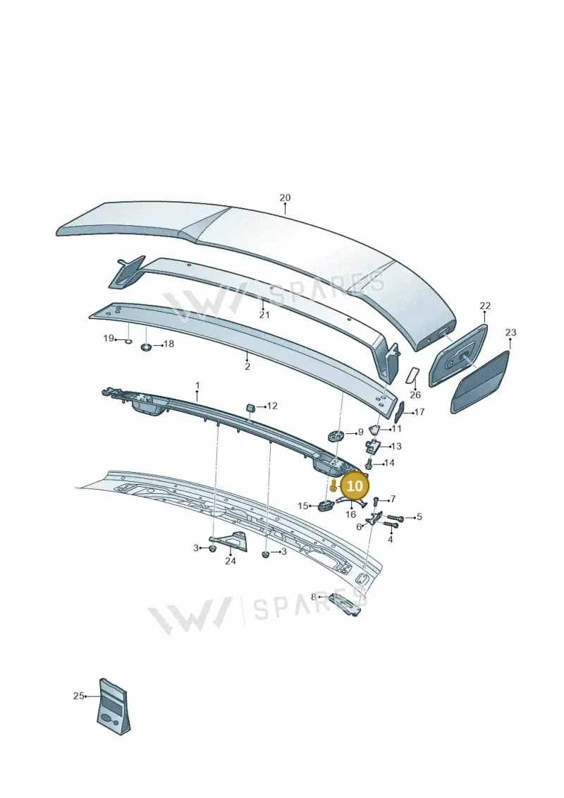N91190002 — Audi TT RS (2016-2023) diagram 898827700, position 10