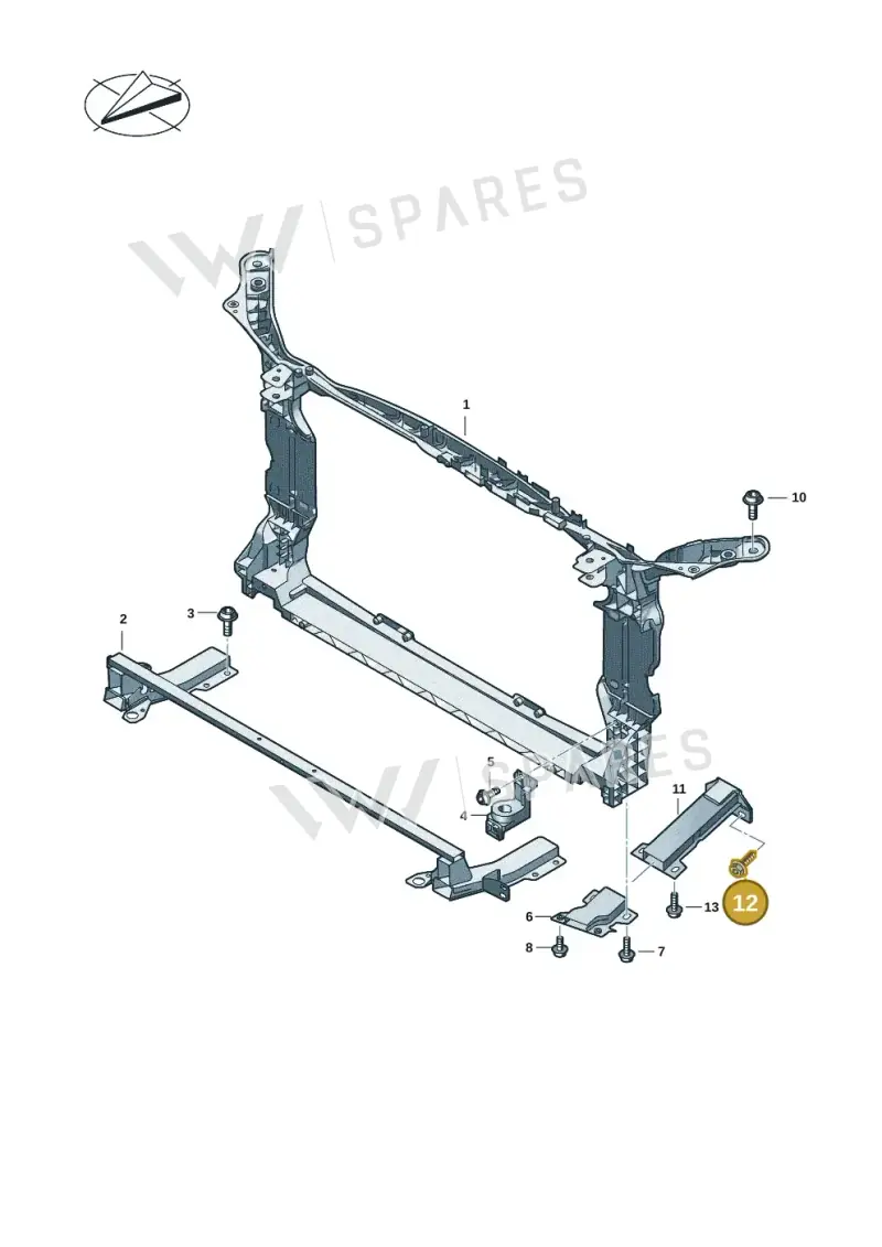 N91190101 — Audi A5 Limousine (2024-2025) diagram 8wk805000, position 12