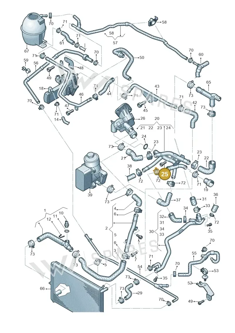 N91190901 — Volkswagen Amarok twin cab (2022-) diagram 683121540, position 25