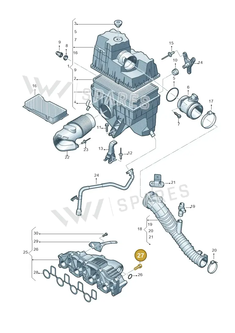 N91191201 — Volkswagen Caravelle (2015-2019) diagram 680129200, position 27