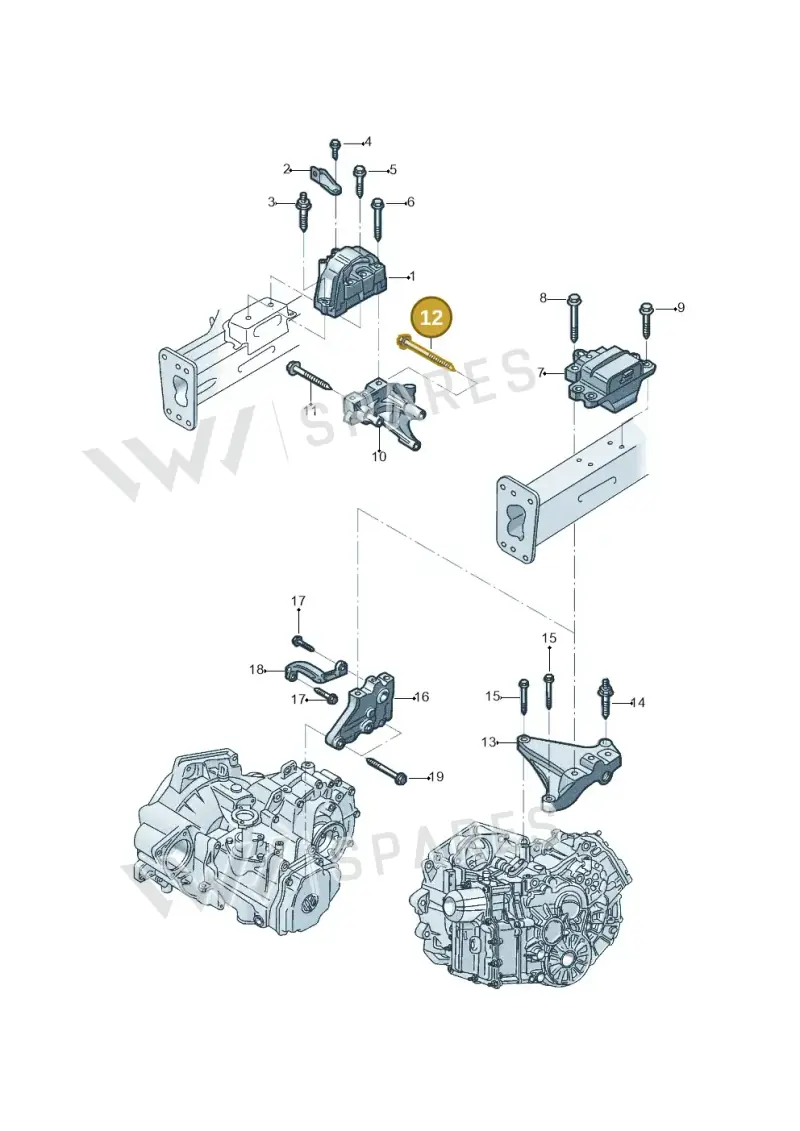 N91191601 — Volkswagen Jetta (2014-2017) diagram 801199400, position 12