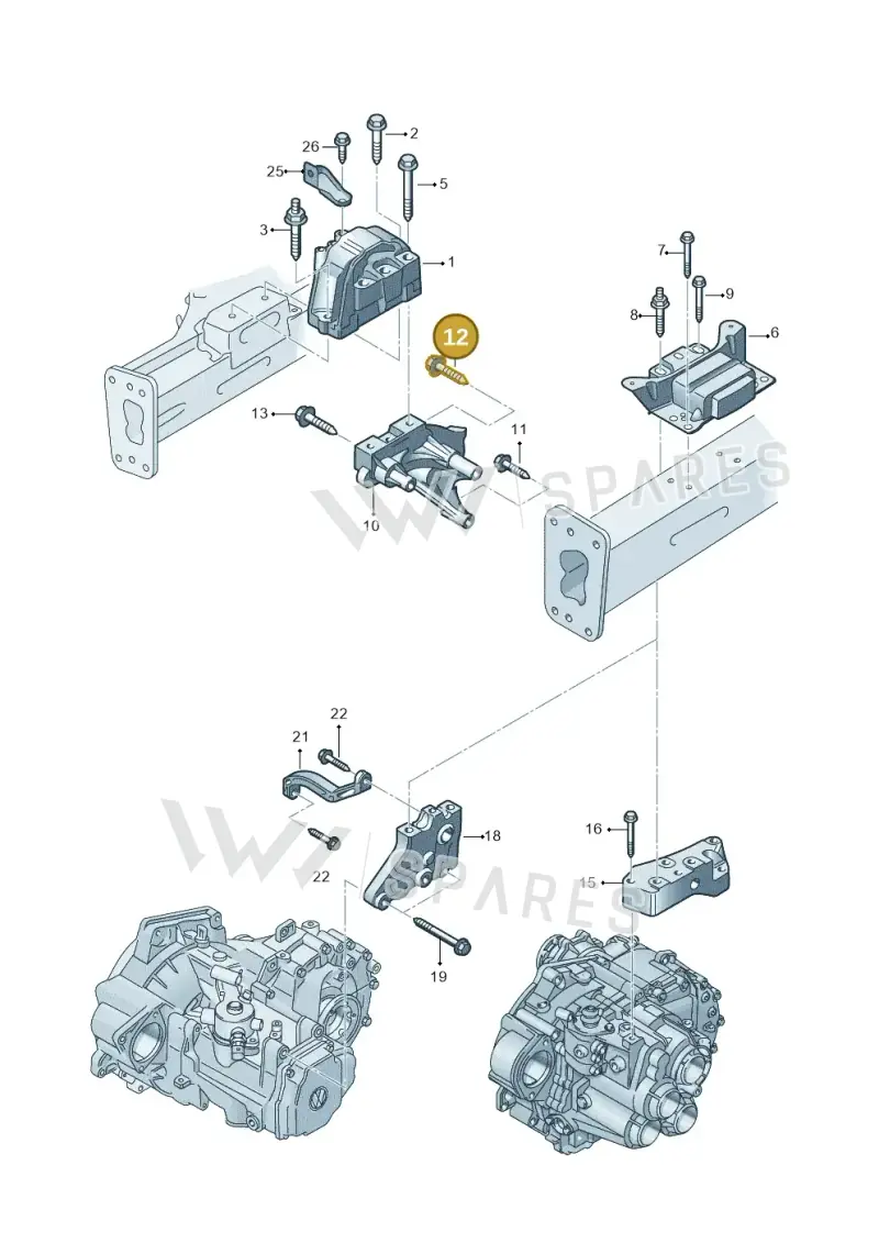 N91191601 — Volkswagen Caddy kombi (2015-2020) diagram 866199350, position 12