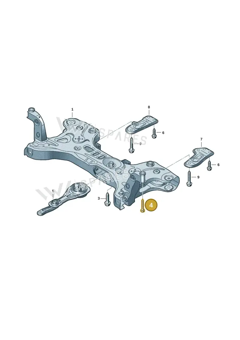 N91192201 — Volkswagen Taigo (2021-2024) diagram 2f0401000, position 4