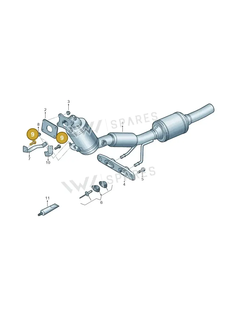 N91193701 — Volkswagen Caddy Maxi Kombi (2020-2024) diagram 2ka253036, position 9