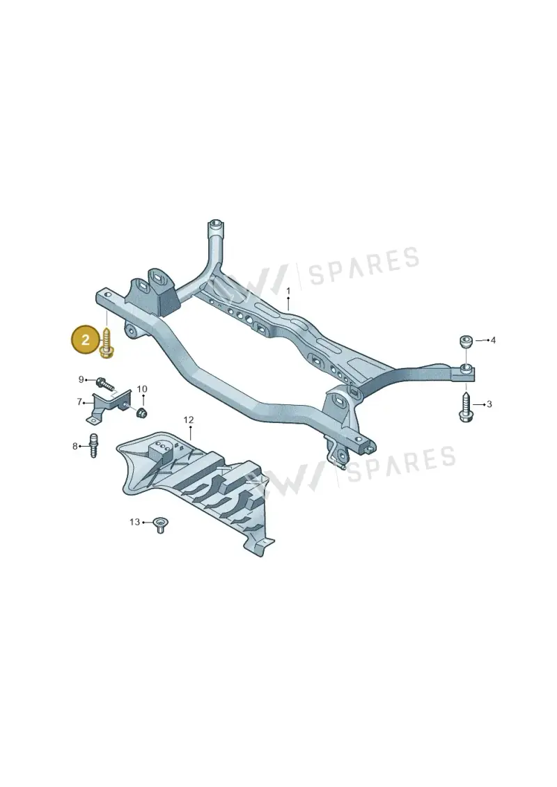 N91196101 — Volkswagen Touran 2.0 (2010-2015) diagram 409505000, position 2