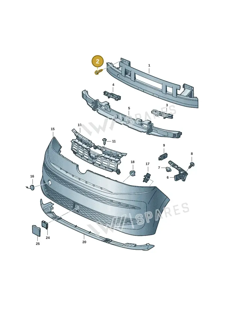 N91196402 — Volkswagen Multivan (2021-) diagram 7t0807000, position 2