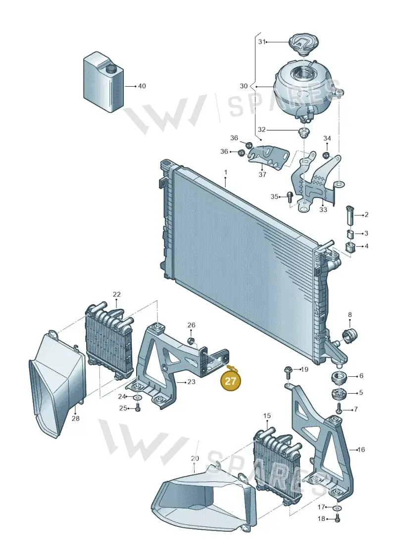 N91199801 — Audi A6 (2018-2025) diagram 430121120, position 27
