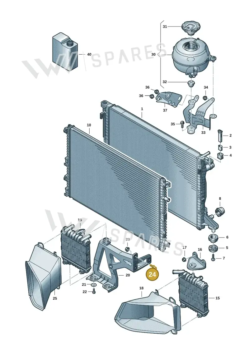 N91199801 — Audi A6 (2018-2025) diagram 435121094, position 24