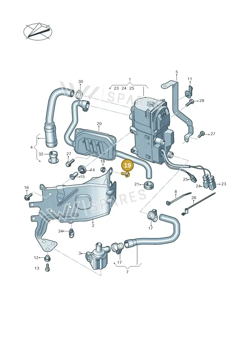 N91199801 — Audi A6 (2018-2025) diagram 435261000, position 19