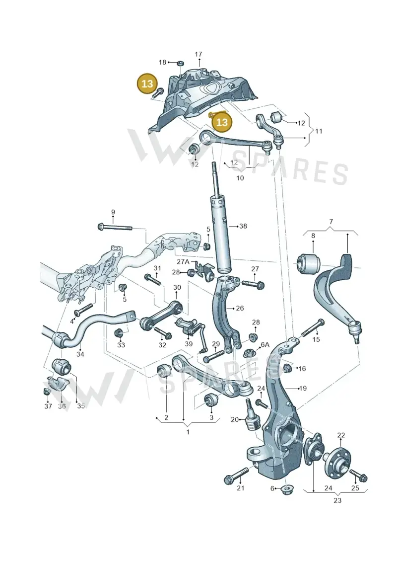 N91200501 — Audi RS6 Avant (2013-2018) diagram 758407000, position 13