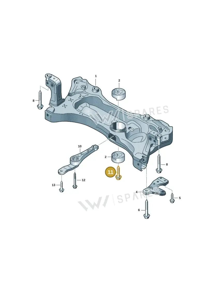 N91201001 — Volkswagen T-Roc convertible 1.5 (2019-2024) diagram 2gk199000, position 11
