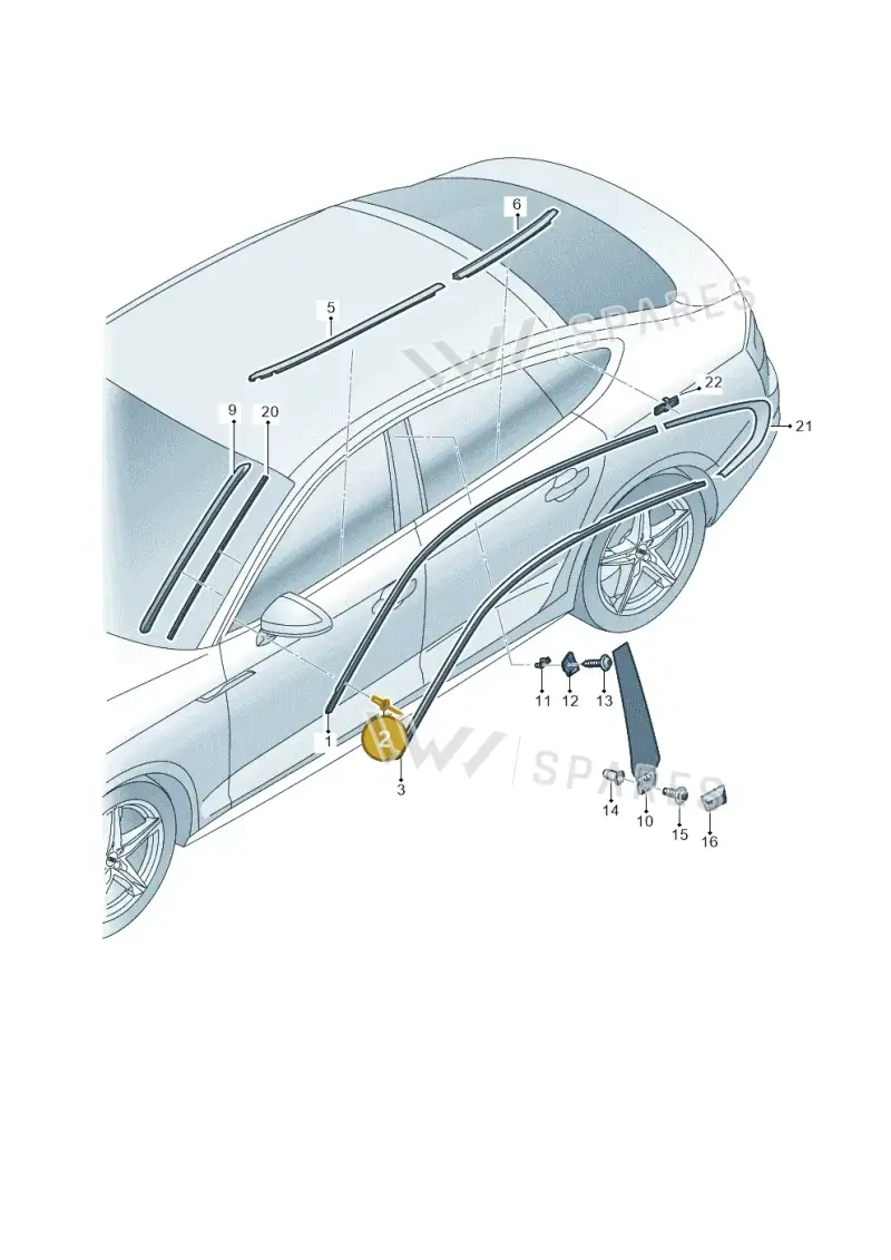 N91201401 — Audi RS5 Sportback (2017-2025) diagram 897853150, position 2
