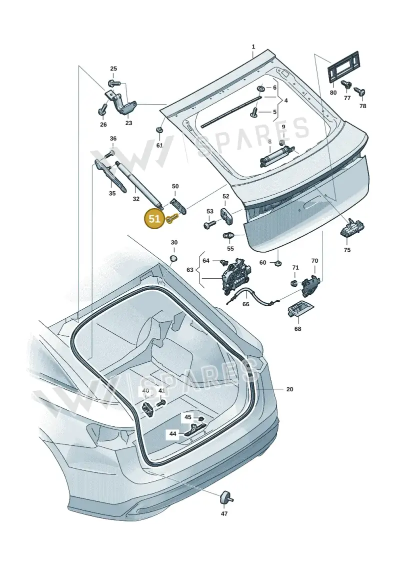 N91203201 — Volkswagen ID.7 Limousine Pro (2023-) diagram 14b827000, position 51