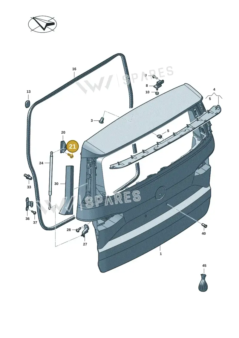 N91203201 — Volkswagen Multivan (2021-) diagram 7t0827000, position 21