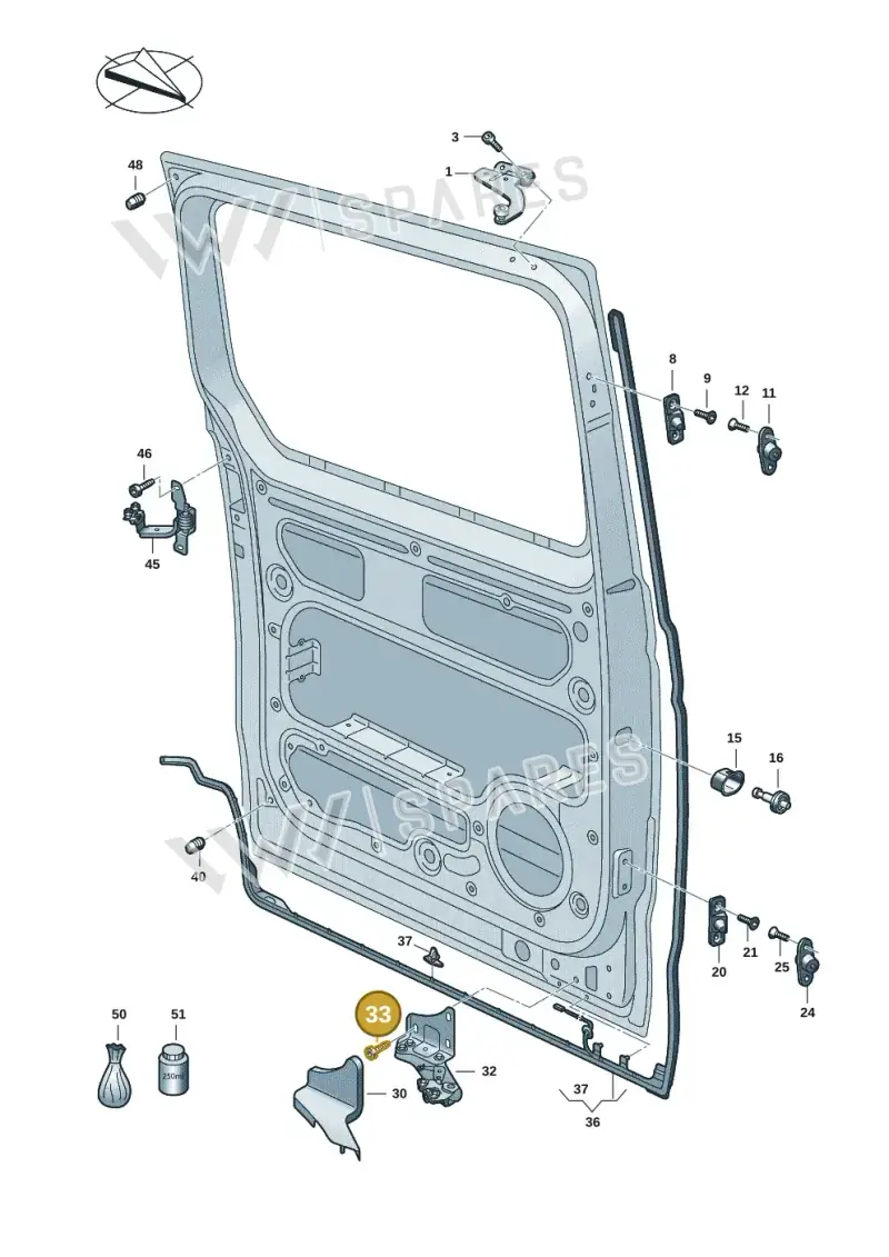 N91203203 — Volkswagen ID.Buzz (2022-) diagram 7t0843200, position 33