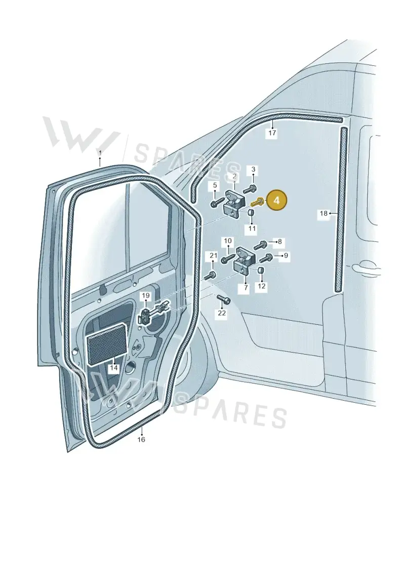 N91203801 — Volkswagen E-Crafter 35 (2018-2024) diagram 806831000, position 4
