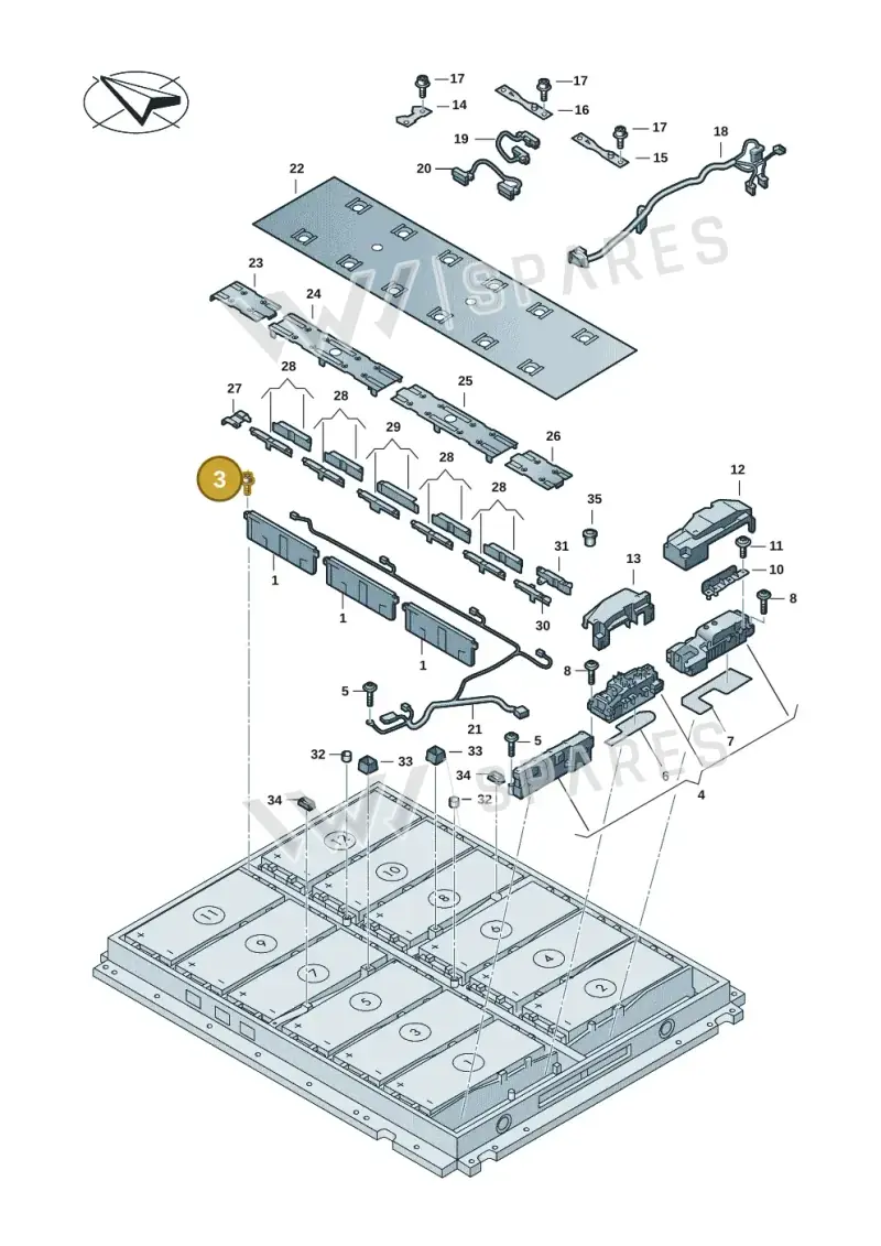 N91207701 — Volkswagen ID.Buzz (2022-) diagram 082915055, position 3