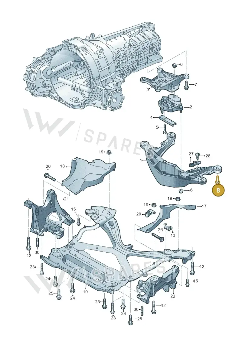 N91209701 — Audi Q5 (2016-2025) diagram 849399200, position 8