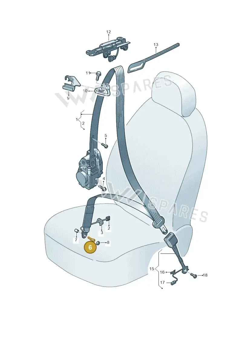 N91210001 — Audi A5 Cabriolet (2016-2025) diagram 848857600, position 6