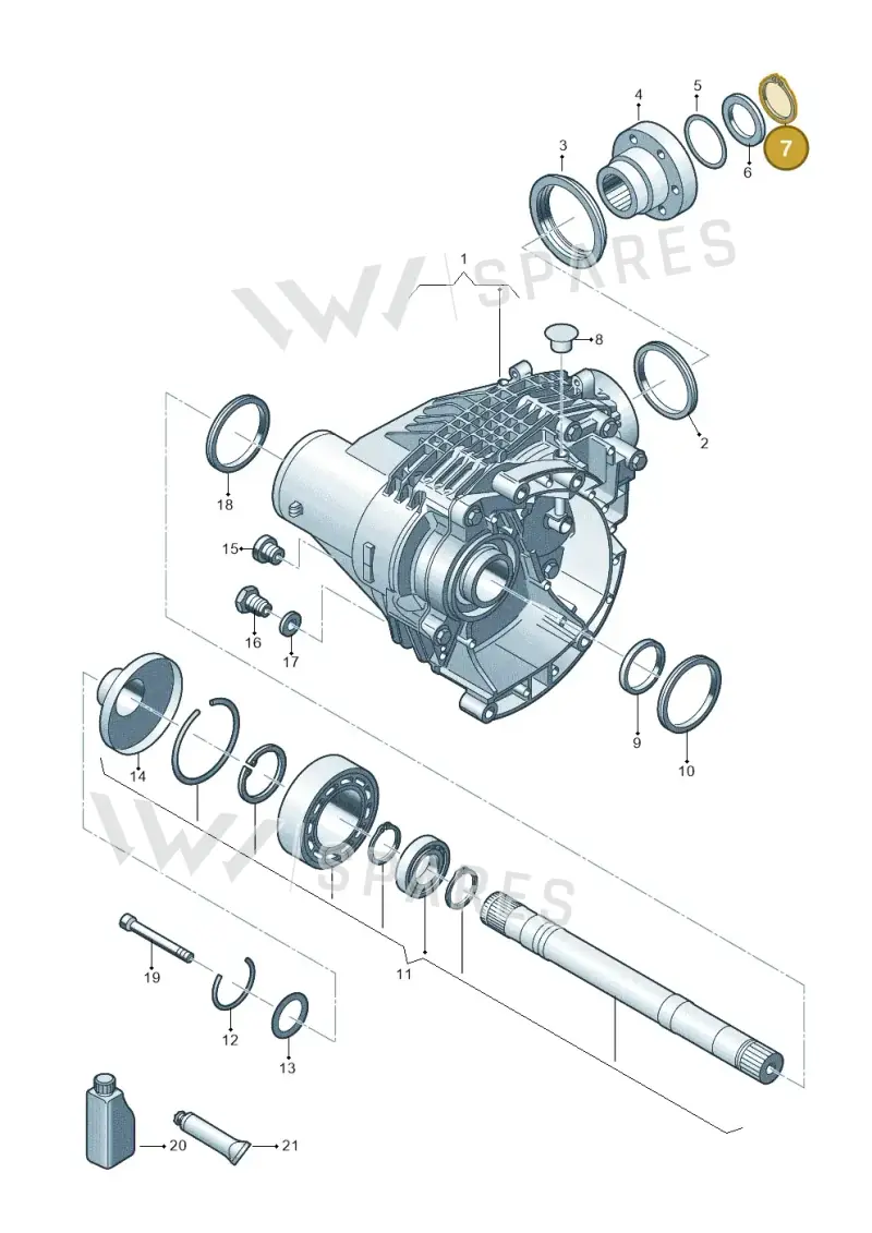 N91210801 — Volkswagen Transport. multivan (2019-2024) diagram 861409000, position 7