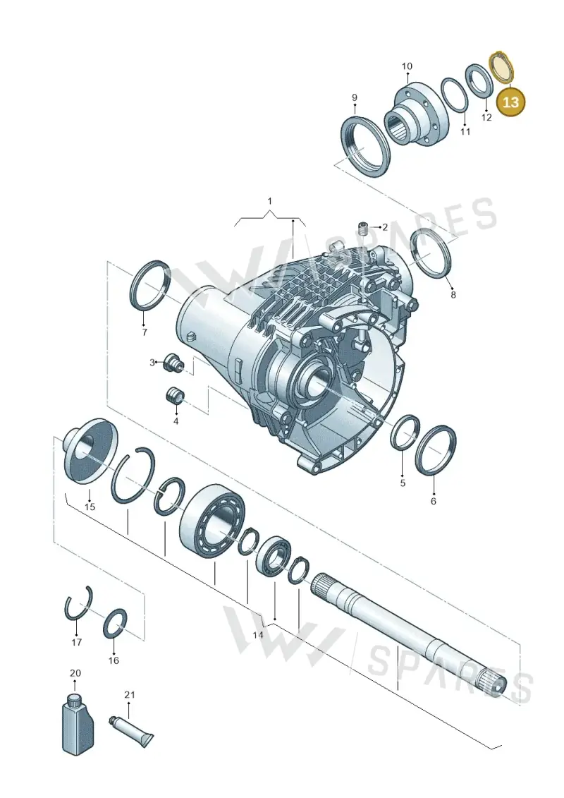 N91210801 — Volkswagen Transport. multivan (2019-2024) diagram 806409000, position 13