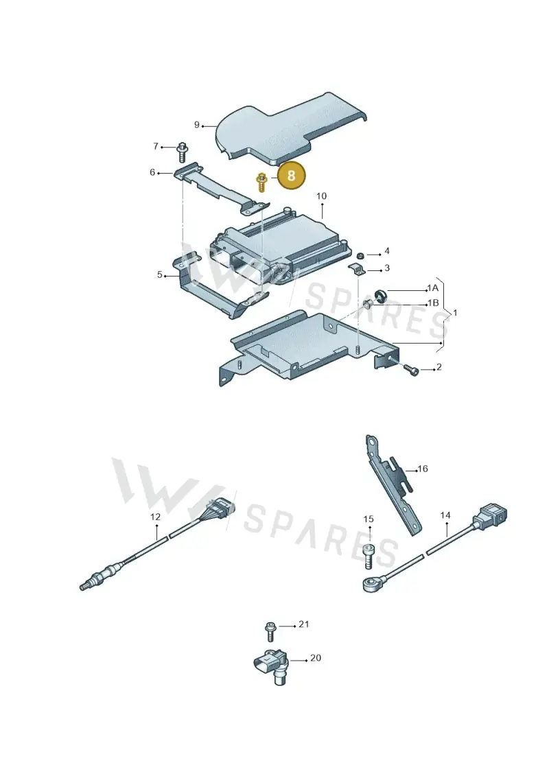 N91217601 — Audi R8 qu. 5.2 (2012-2015) diagram 618906050, position 8