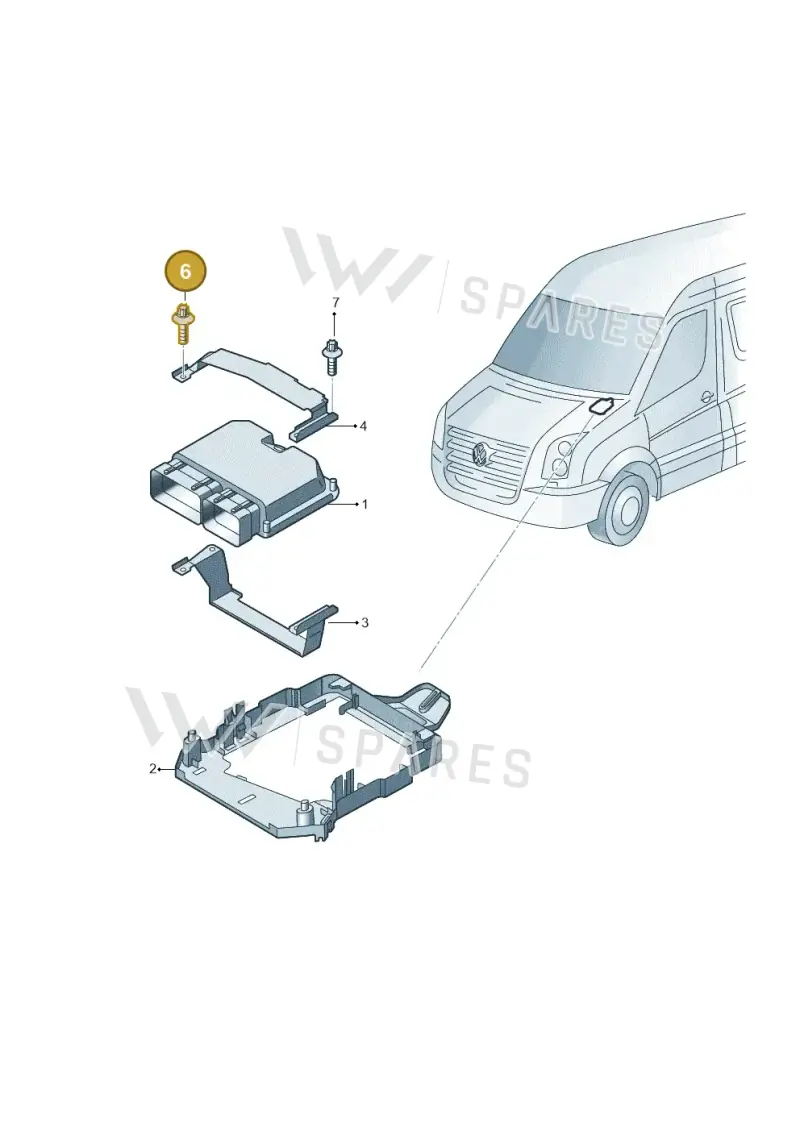 N91217601 — Volkswagen Crafter 35 panel (2011-2016) diagram 722906200, position 6