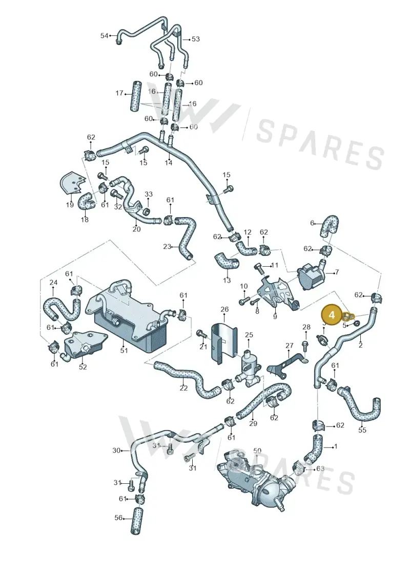 N91218201 — Audi RS6 Avant (2013-2018) diagram 758121240, position 4