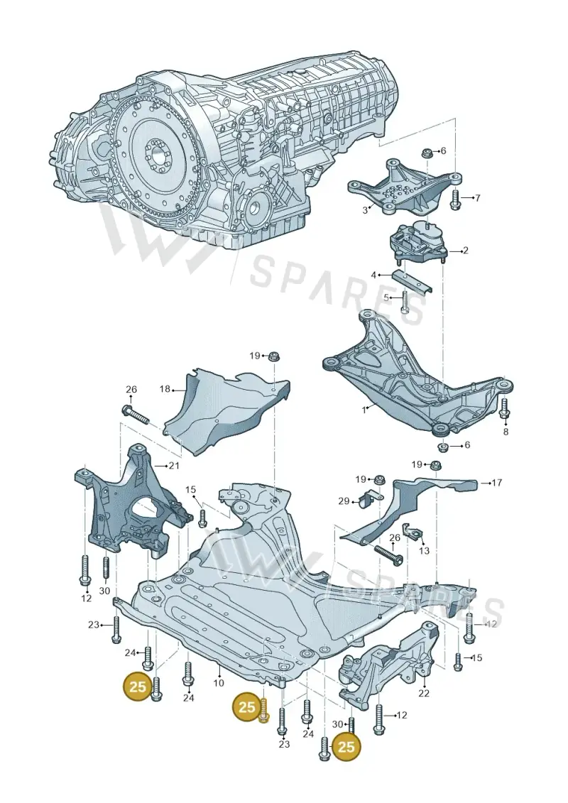 N91218901 — Audi Q5 (2016-2025) diagram 849399400, position 25