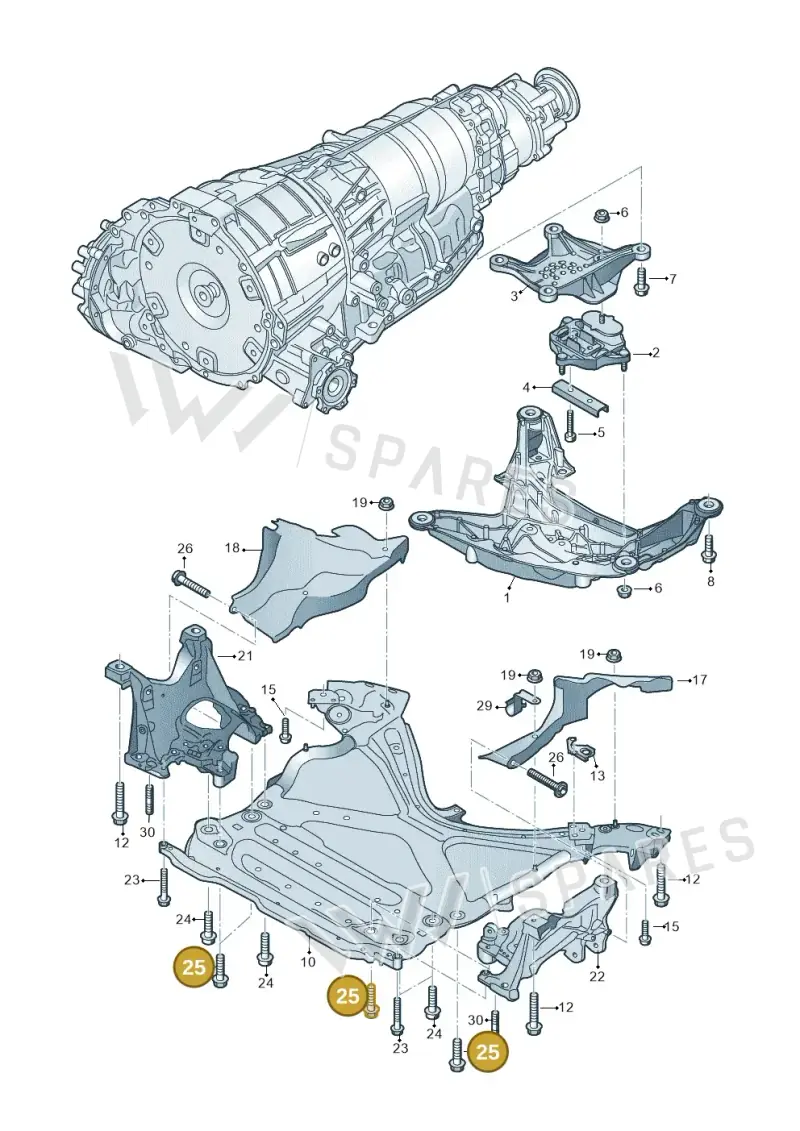 N91218901 — Audi RS4 Avant (2017-2025) diagram 849399900, position 25