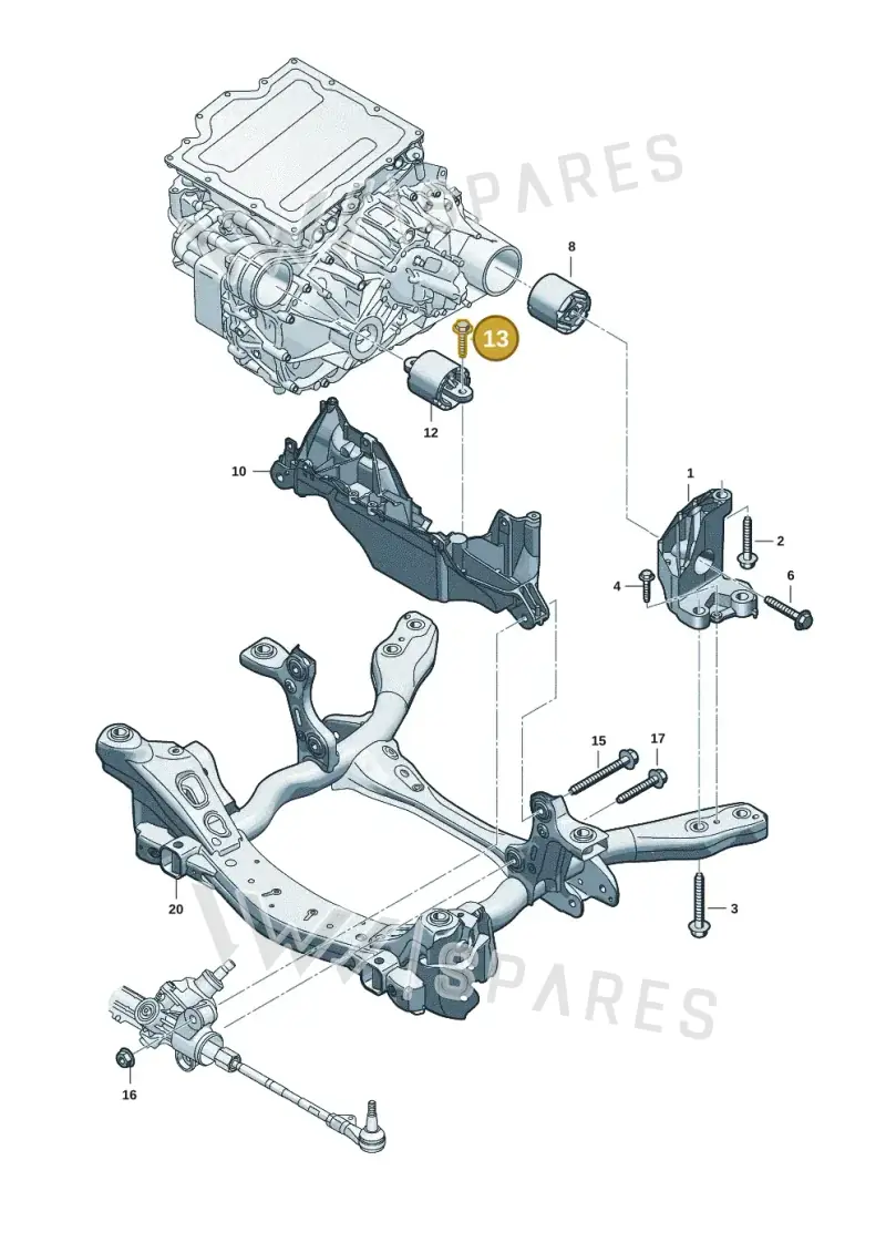 N91218901 — Audi Q6 e-tron (2023-2025) diagram f5s199000, position 13