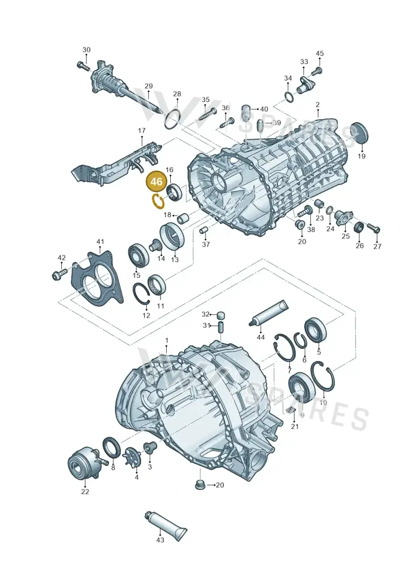 N91219701 — Audi A4 (2015-2025) diagram 798301310, position 46