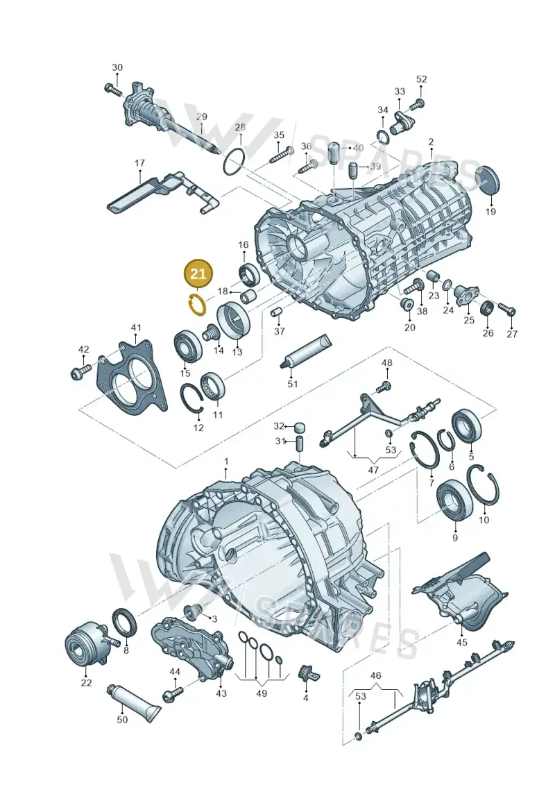 N91219701 — Audi Q5 (2016-2025) diagram 897301300, position 21