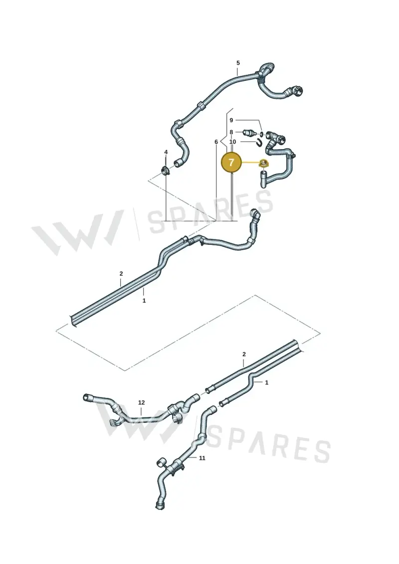 N91225501 — Volkswagen ID.7 Limousine Pro (2023-) diagram 10a121220, position 7